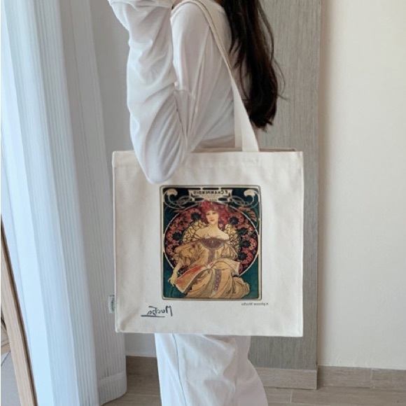 Alphonse Canvas Tote Bag (Spring Sale) - Picture 7 of 9